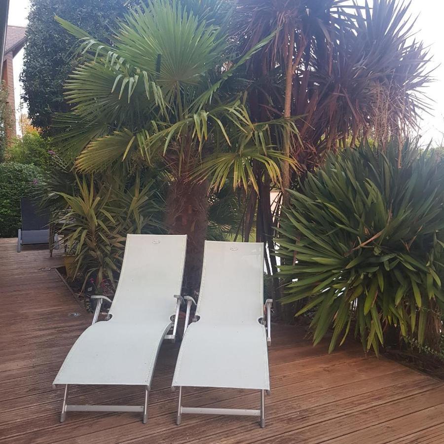 Grande Chambre Entre Caen Et La Mer Chambre Terrasse Jardin Et Piscine Mathieu Exterior photo